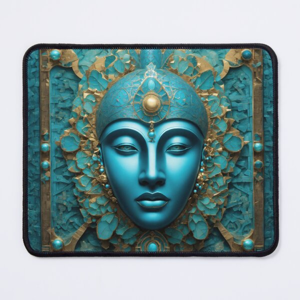 Item preview, 3D Surreal Fantasy Art in blue-turquoise designed and sold by Julia Rudens.