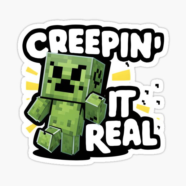 Vista previa del artículo con la obra «Diseño de fan art de Minecraft Creeper», diseñado y vendido por roll4fun.