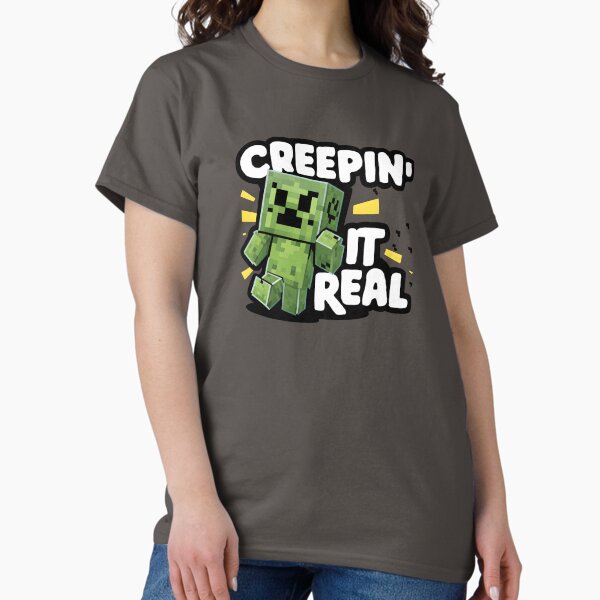 Vista previa del artículo con la obra «Diseño de fan art de Minecraft Creeper», diseñado y vendido por roll4fun.
