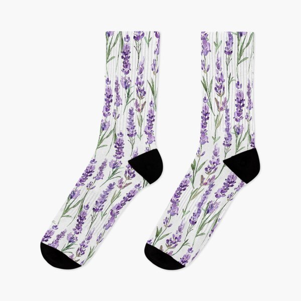 Item preview, Watercolour lavender fields seamless - Watercolour Paintings, Tea Herbs, Nature and Perfume, Lavender flowers field background. designed and sold by Bizgiv.