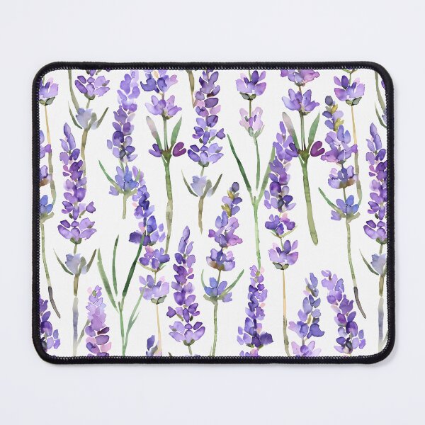Item preview, Watercolour lavender fields seamless - Watercolour Paintings, Tea Herbs, Nature and Perfume, Lavender flowers field background. designed and sold by Bizgiv.