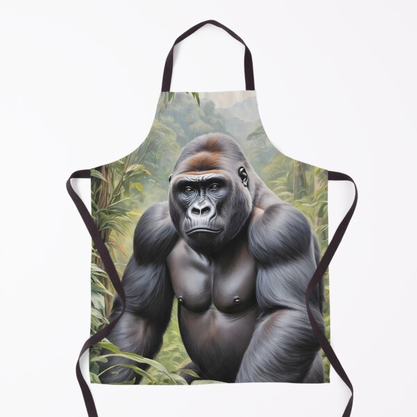 Item preview, Bwindi National Park Uganda 1950 style poster - Gorilla designed and sold by Museum Of Non-Existing Art.