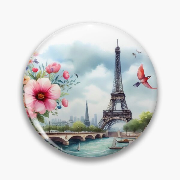 Item preview, Eiffel Tower Watercolor designed and sold by Mano-World.