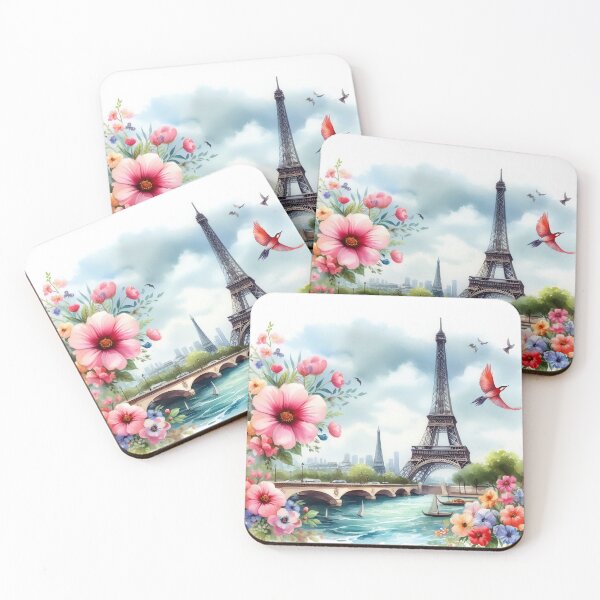 Item preview, Eiffel Tower Watercolor designed and sold by Mano-World.