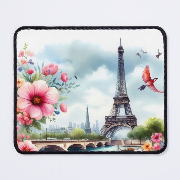 Item preview, Eiffel Tower Watercolor designed and sold by Mano-World.