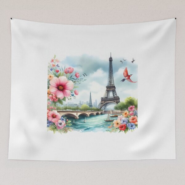 Item preview, Eiffel Tower Watercolor designed and sold by Mano-World.