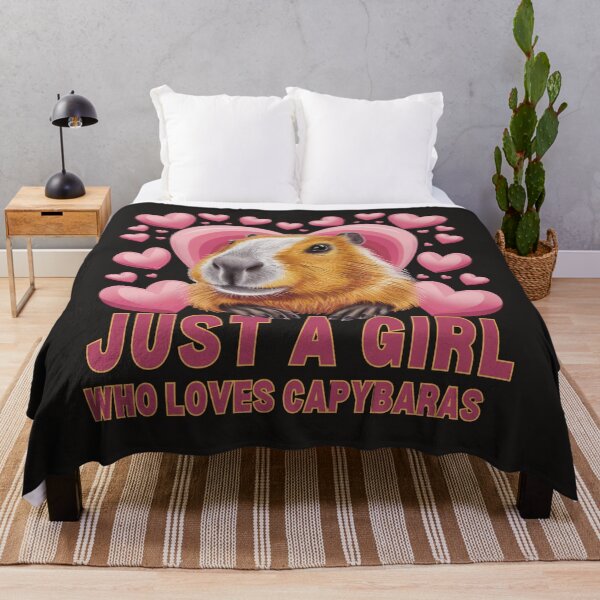 Item preview,  Just A Girl Who Loves Capybaras designed and sold by elynne9.
