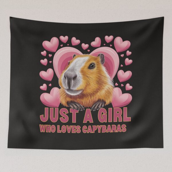 Item preview,  Just A Girl Who Loves Capybaras designed and sold by elynne9.