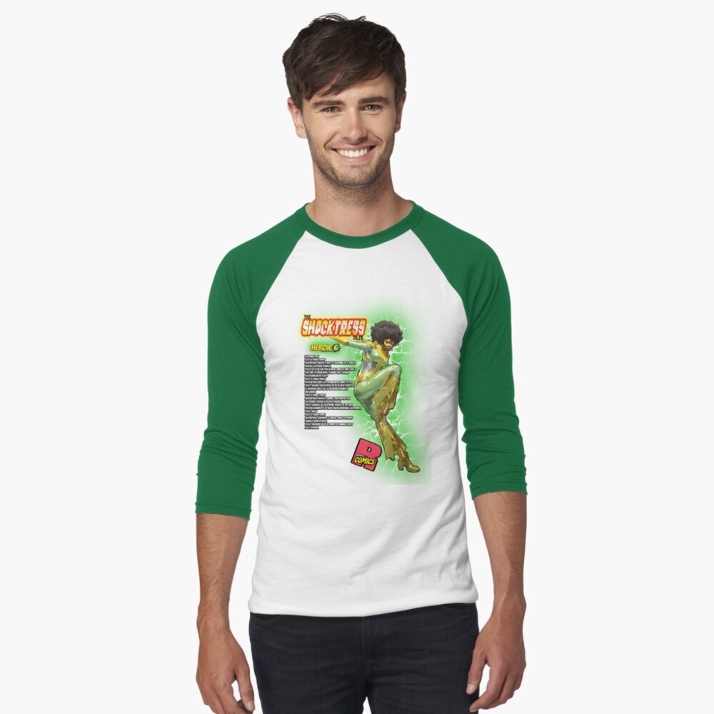 Item preview, Baseball ¾ Sleeve T-Shirt designed and sold by RosalesComics.