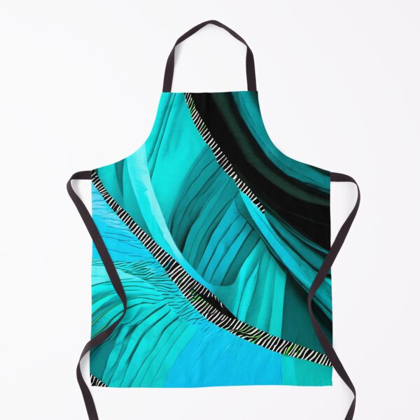 Item preview, black striped green fabric design designed and sold by janjacbu.