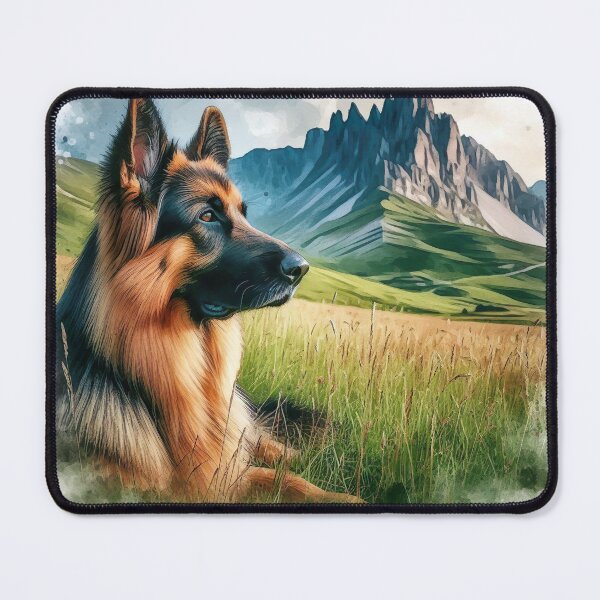 Item preview, German Shepherd enjoying the scenery designed and sold by JrSkDesign ✅ .