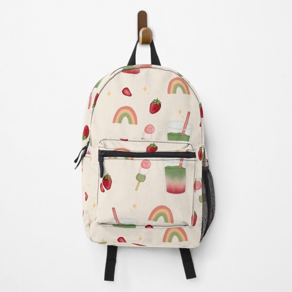 Item preview, Strawberry Ice Matcha Pattern designed and sold by Noona's Prints.