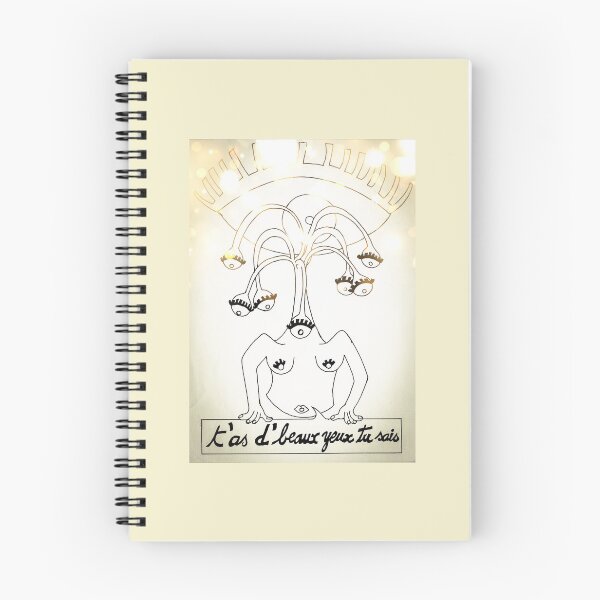 Item preview, Drawing illustration of alien with several eyes designed and sold by Carré Comme Orange.