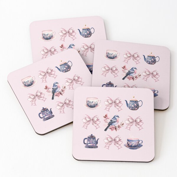 Item preview, Cozy Tea in Coquette Aesthetic Style designed and sold by CozyLightsStore.