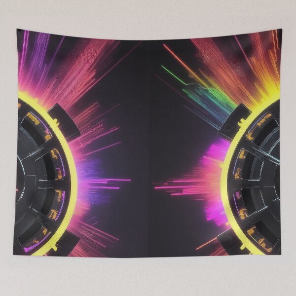 Item preview, Cosmic Chronos in neon colors: Astral Timepieces designed and sold by Carlos Gudino.