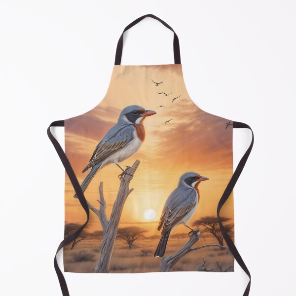 Item preview, Etosha National Park Namibia1950 style poster - Birds designed and sold by Museum Of Non-Existing Art.