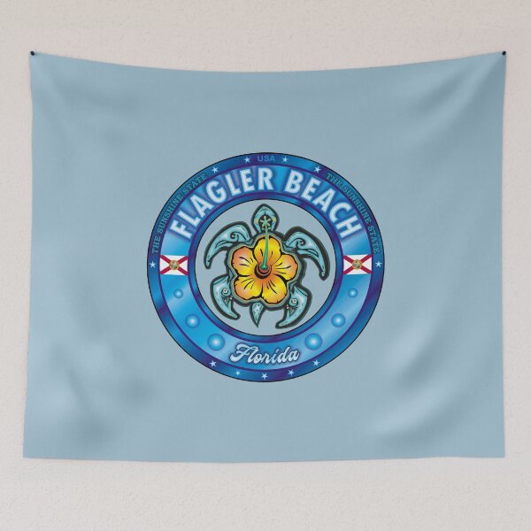 Item preview, Flagler Beach Florida sea turtle hibiscus designed and sold by studioss76.