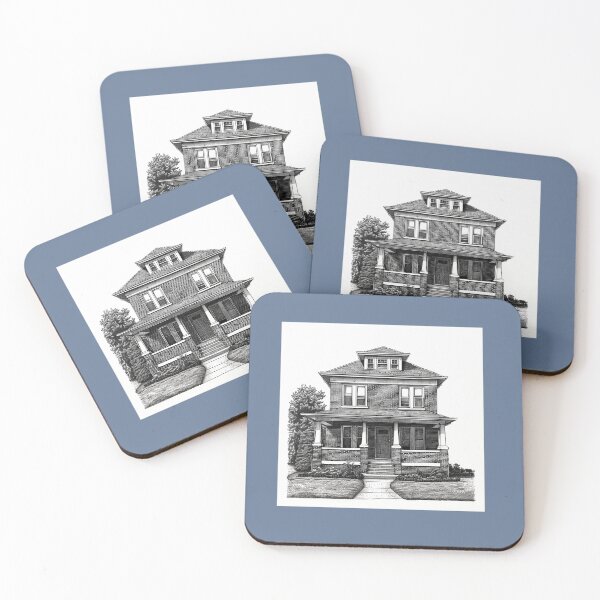 Item preview, The American Foursquare  designed and sold by Delicate-AI.