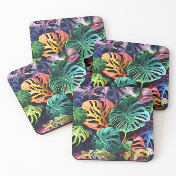 Item preview, Rainbow monstera  designed and sold by Alwayseddie.