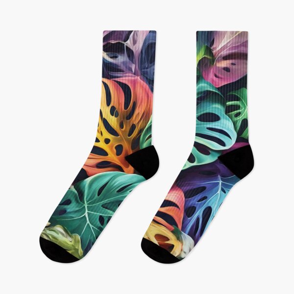 Item preview, Rainbow monstera  designed and sold by Alwayseddie.