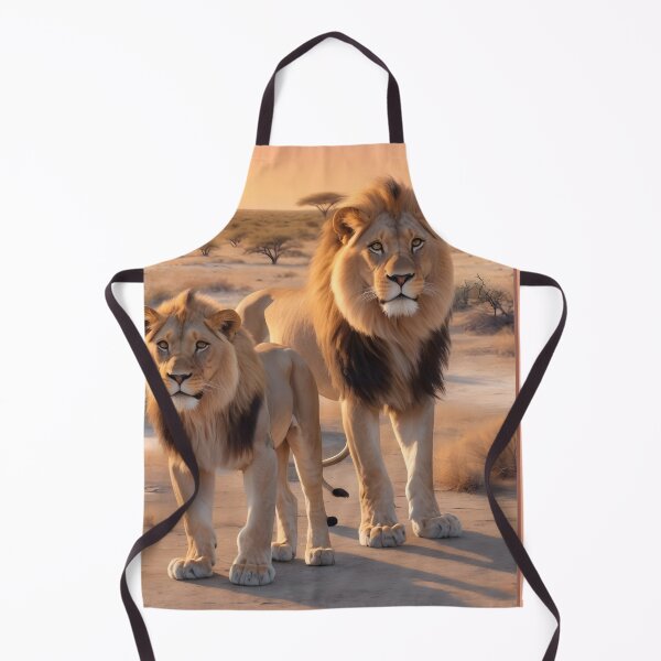 Item preview, Etosha National Park Namibia1950 style poster - Lions designed and sold by Museum Of Non-Existing Art.