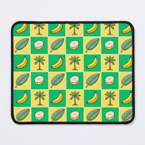 Item preview, Banana Cartoon Checkered Pattern designed and sold by Funny-Banana.