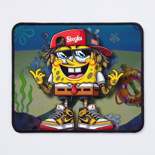 Item preview, SpongeBob meme Hypebeast Swag Mousepad - Ultimate Gaming & Office Accessory designed and sold by Mousetopia.