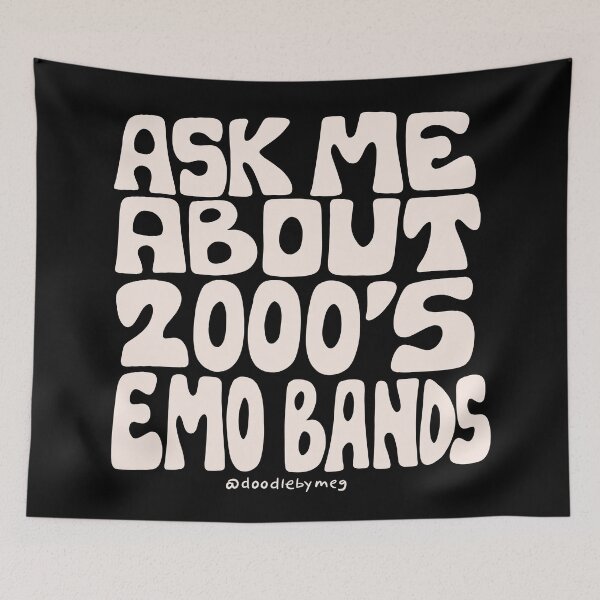 Item preview, Ask Me About 2000's Emo Bands designed and sold by doodlebymeg.