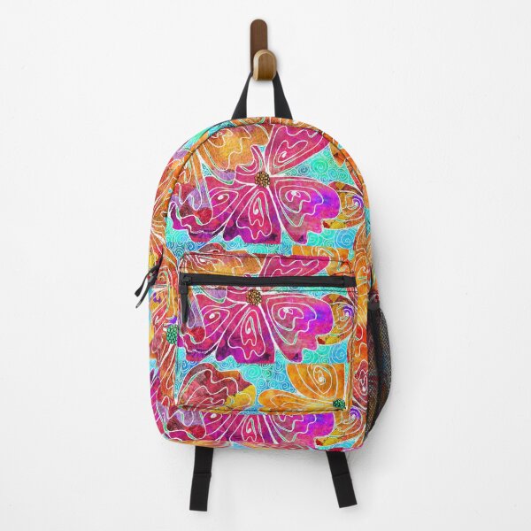Item preview, Fully Wild Colorful Flowers Tropical Beach Art designed and sold by Sharon Cummings Art.