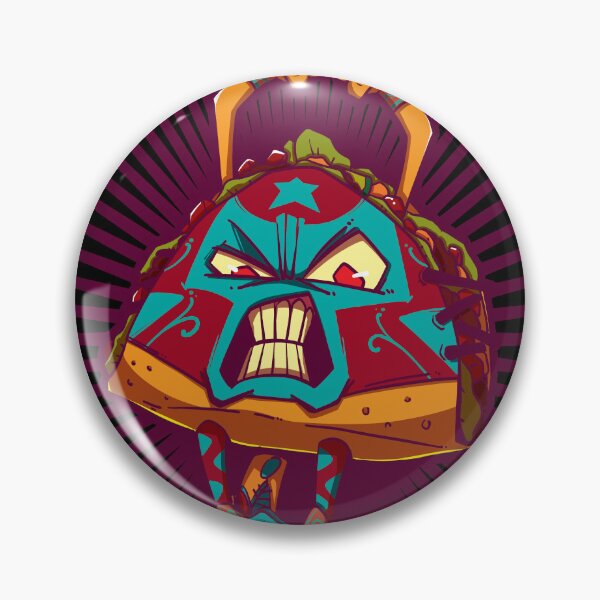 Item preview, Mexican Wrestling, Angry Taco, EL TACO Angry Luchador designed and sold by EYESORE ART.