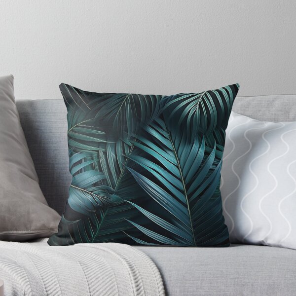 Item preview, Lush digital foliage in cool tones evokes a serene, tech-nature fusion designed and sold by homydesign.