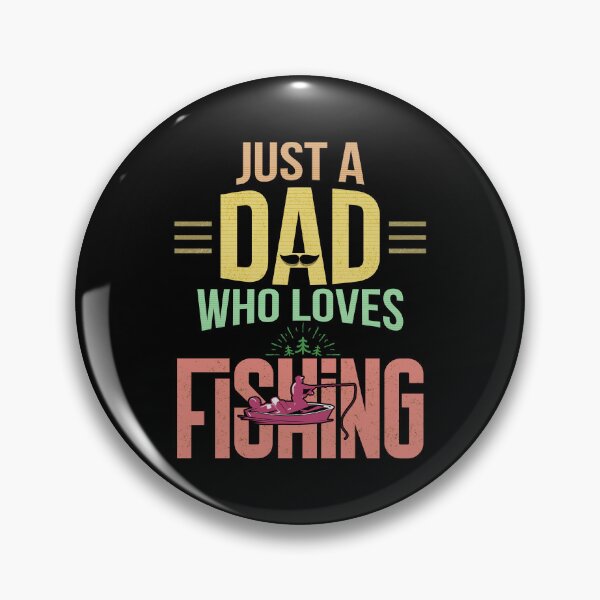 Item preview, Just A Dad Who Loves Fishing | Funny Father's Day Retro Design designed and sold by PixelGrafiks.