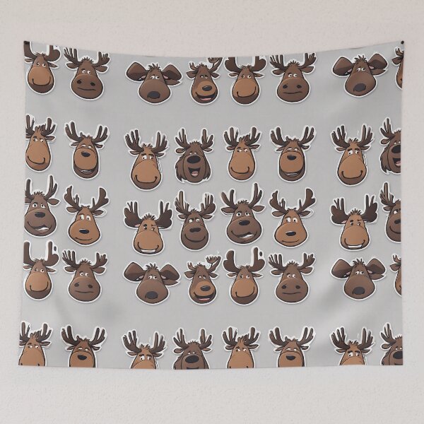 Item preview, The Moose Heads designed and sold by Zenvo.