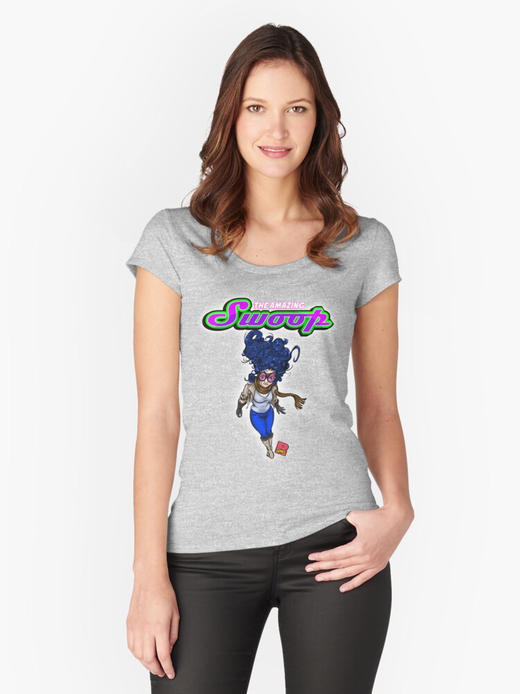 Thumbnail 1 of 3, Fitted Scoop T-Shirt, The Amazing Swoop designed and sold by RosalesComics.