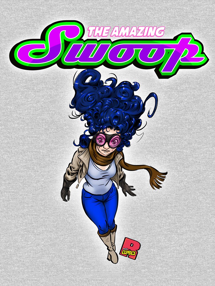 Thumbnail 3 of 3, Fitted Scoop T-Shirt, The Amazing Swoop designed and sold by RosalesComics.