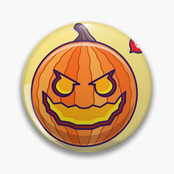 Item preview, Cute Pumpkin Halloween Monster: Adorable Cartoon Vector Icon" designed and sold by hjian8219.