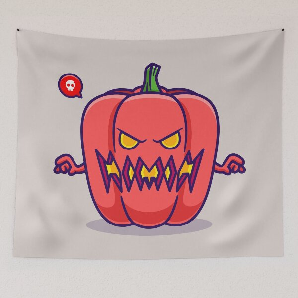 Item preview, "Cute Paprika Halloween Monster: Adorable Cartoon Vector Icon designed and sold by hjian8219.