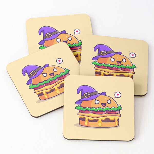 Item preview, "Cute Witch Burger: Adorable Cartoon Vector Icon" designed and sold by hjian8219.