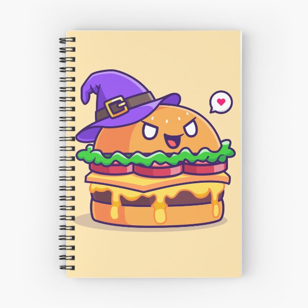 Item preview, "Cute Witch Burger: Adorable Cartoon Vector Icon" designed and sold by hjian8219.