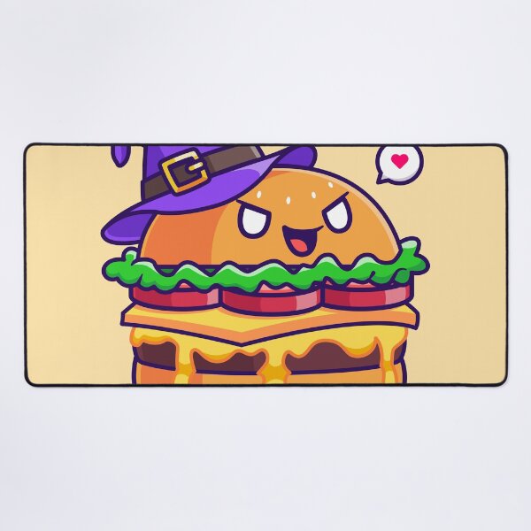 Item preview, "Cute Witch Burger: Adorable Cartoon Vector Icon" designed and sold by hjian8219.