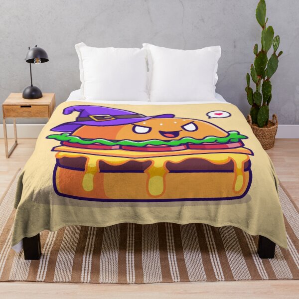 Item preview, "Cute Witch Burger: Adorable Cartoon Vector Icon" designed and sold by hjian8219.