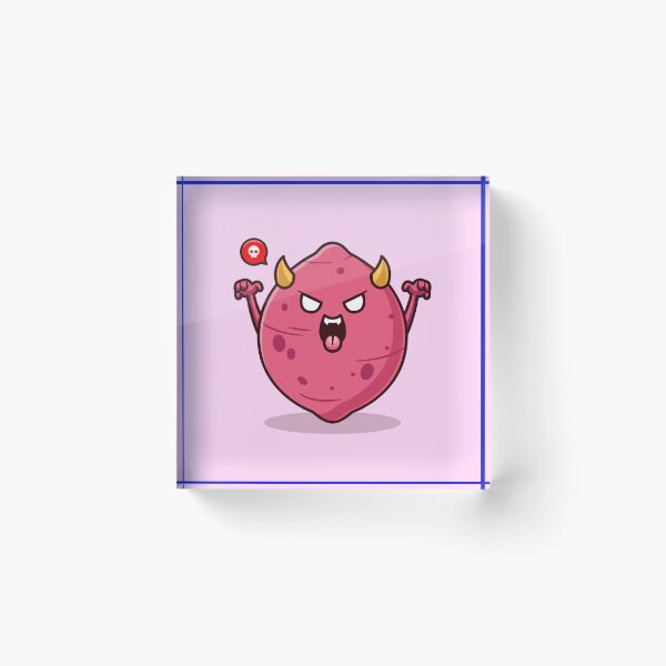 Item preview, "Cute Sweet Potato Dracula: Adorable Vampire Cartoon Vector Icon designed and sold by hjian8219.