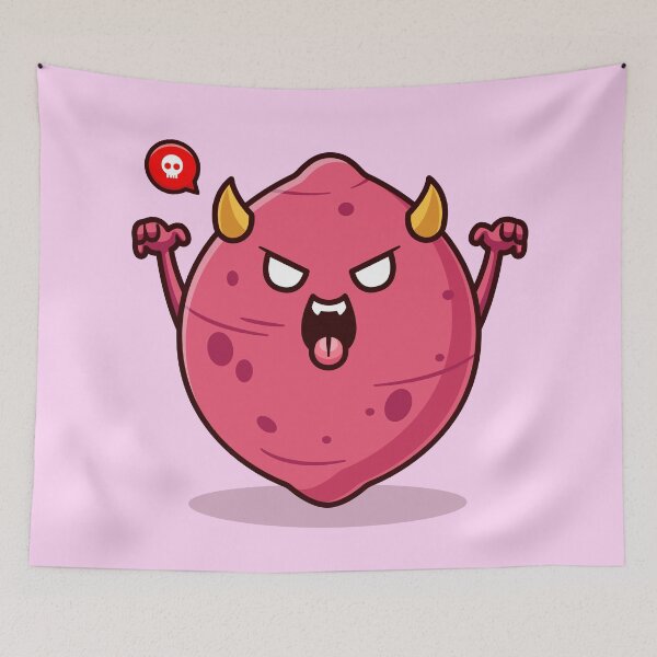 Item preview, "Cute Sweet Potato Dracula: Adorable Vampire Cartoon Vector Icon designed and sold by hjian8219.