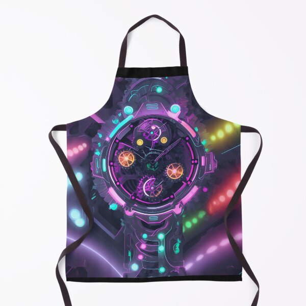 Item preview, clock of the future in neon colors designed and sold by Carlos Gudino.