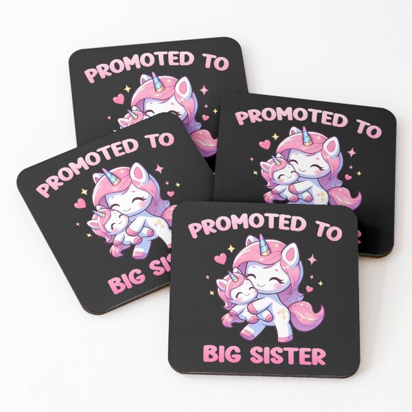 Item preview, Promoted to Big Sister Unicorn Sisters Baby Announcement designed and sold by Mini Pandas.