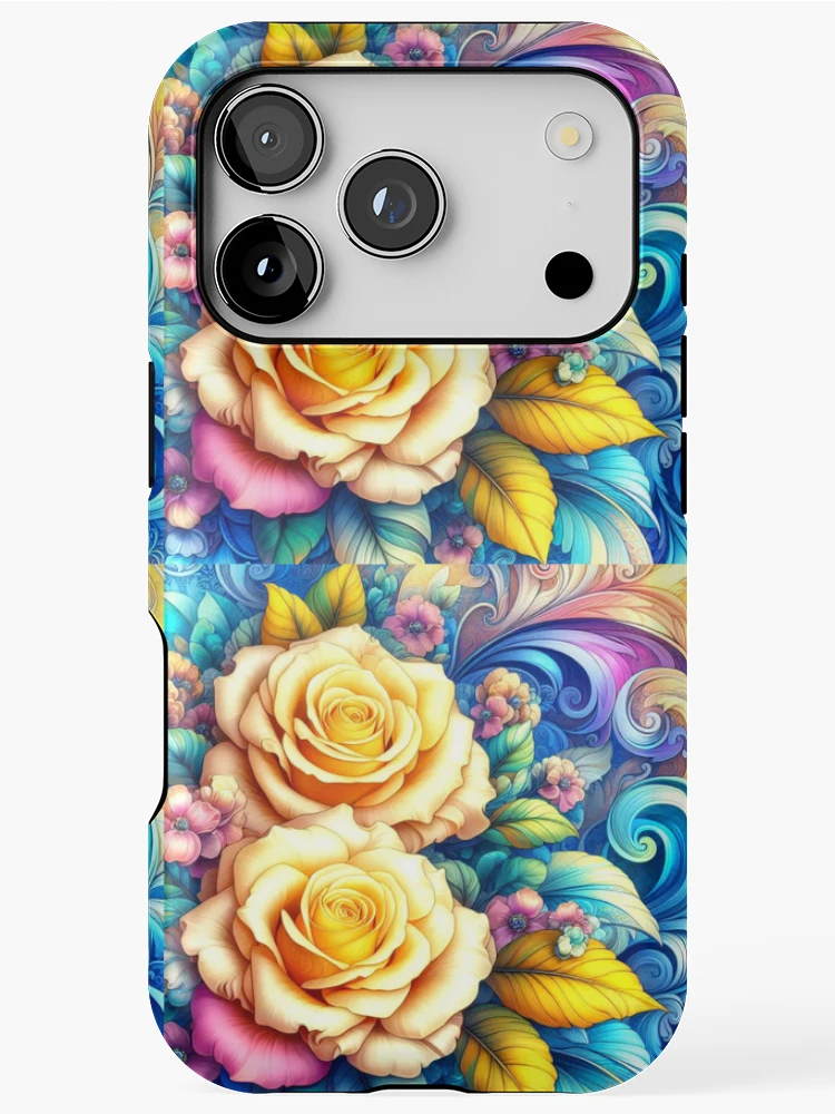 Thumbnail 1 of 4, iPhone Case, Spring Roses designed and sold by connie campbell.