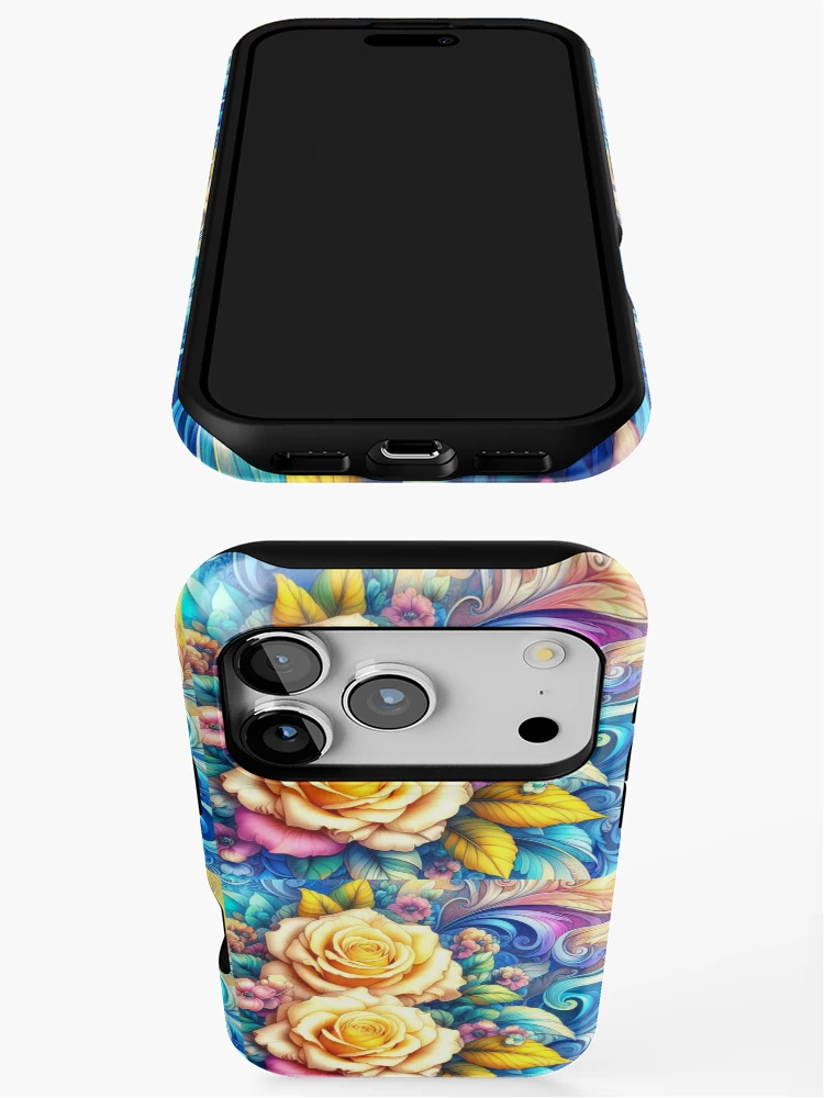 Thumbnail 3 of 4, iPhone Case, Spring Roses designed and sold by connie campbell.
