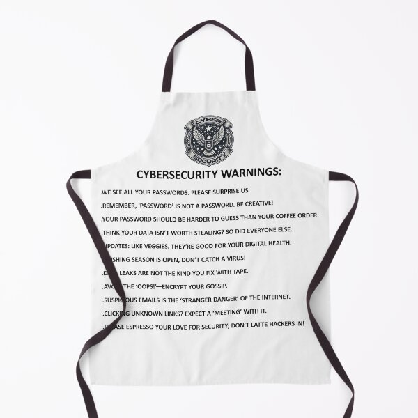Item preview, CyberSecurity Warnings Funny Stuff designed and sold by SportsT-Shirts.