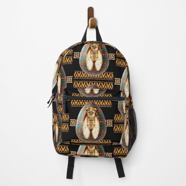 Item preview, Aztec Cicada Colorful Motif Nature Design designed and sold by EarthArtDesigns.