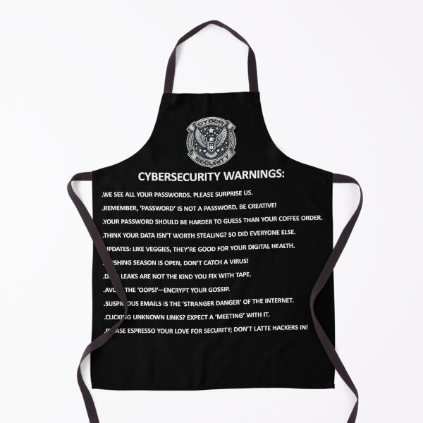Item preview, CyberSecurity Warnings Funny Stuff designed and sold by SportsT-Shirts.